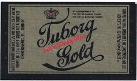 Tuborg Gold Beer Label