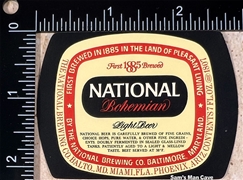 National Bohemian Beer Label