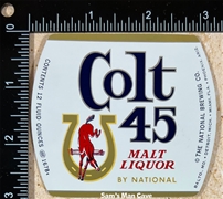 Colt 45 Malt Liquor Label by National