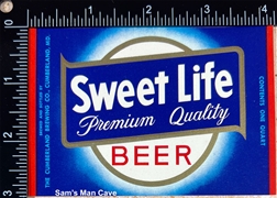 Sweet Life Premium Quality Beer Label