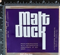 Malt Duck Beer Label