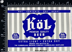 Kol Premium Quality Beer Label