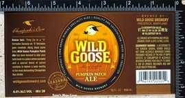 Wild Goose Pumpkin Patch Ale Label