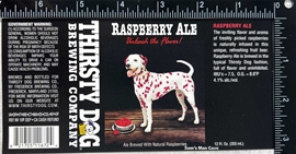 Thirsty Dog Raspberry Ale Label