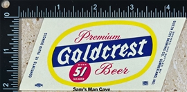 Goldcrest Beer Label