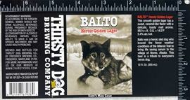 Thirsty Dog Balto Golden Lager Label