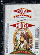 Moose Brown Ale Beer Label with neck