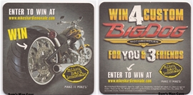 Mikes Hard Lemonade Motorcycle Beer Coaster