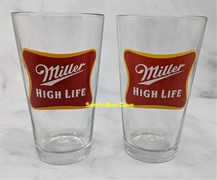 Miller High Life Pint Glass Set