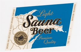 Sauna Light Beer Label