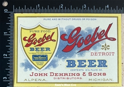 Goebel Beer Label