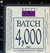 Bell's Batch 4000 Ale Label