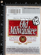 Old Milwaukee  Beer Label