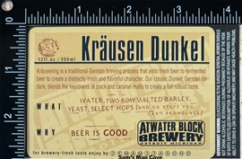 Atwater Block Krausen Dunkel Label