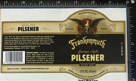 Frankenmuth Pilsener Sticker Label