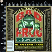 Bad Frog Beer Label