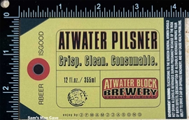 Atwater Pilsner Beer Label