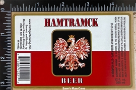 Michigan Brew Hamtramck Sticker Beer Label