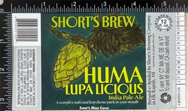 Short's Brew Huma Lupa Licious IPA Label