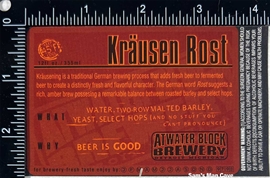 Atwater Krausen Rost Label