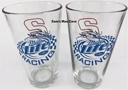 Miller Lite Racing Kurt Busch Pint Glass Set