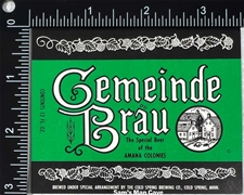 Gemeinde Brau Beer Label