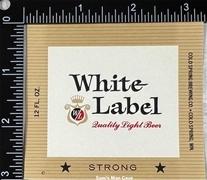 White Label Strong Beer Label