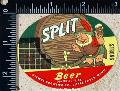 Split Strong Beer Label