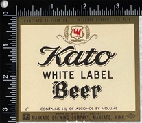 Kato White Label Beer IRTP Label