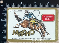 Macho Beer Label