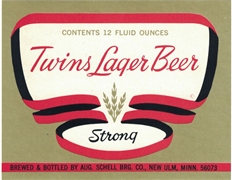 Twins Lager Strong Beer Label