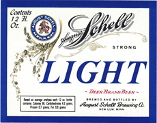 Schell Light Strong Beer Label
