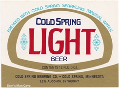 Cold Spring Light Beer Label