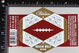 Grain Belt Football Beer Label