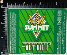 Summit Dusseldorfer Style Alt Bier Label