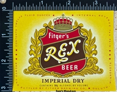 Fitger's Rex IRTP Beer Label