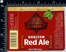 Summit Horizon Red Ale Label