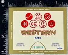 Western Beer Label