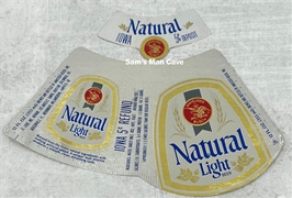 Natural Light Iowa 5¢ Refund Beer Label with neck