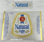 Natural Light Beer Label