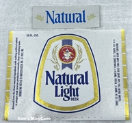 Natural Light Beer Label