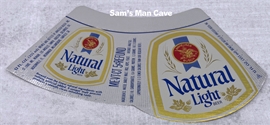 Natural Light ME VT CT 5¢ Refund Beer Label