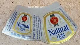 Natural Light Beer Label