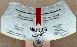 Michelob Light Beer Label