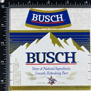 Busch Beer Label with neck label