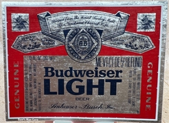 Budweiser Light Refund ME VT CT DE Beer Label