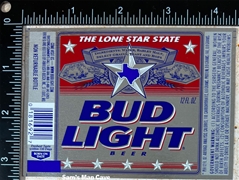 Bud Light Texas Beer Label
