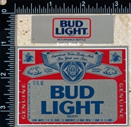 Bud Light Beer Label with neck label