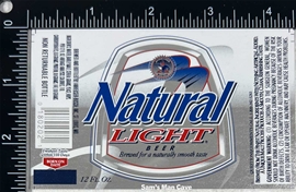 Natural Light Beer Label