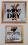 Michelob Dry Beer Label 